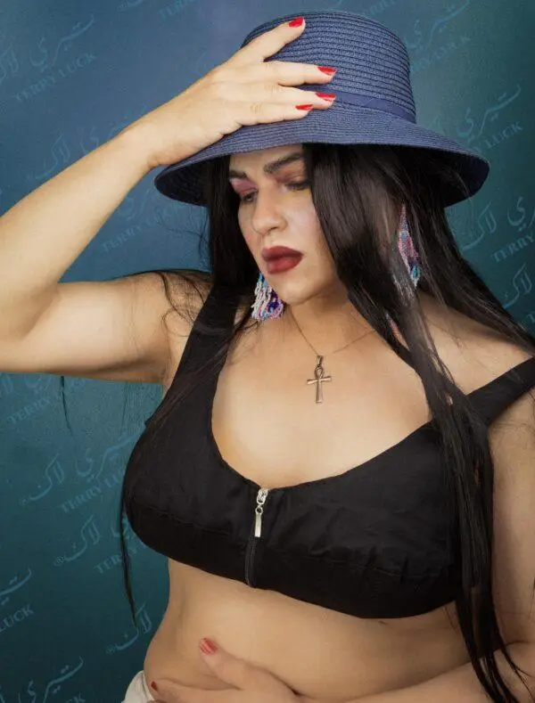 front open bra black